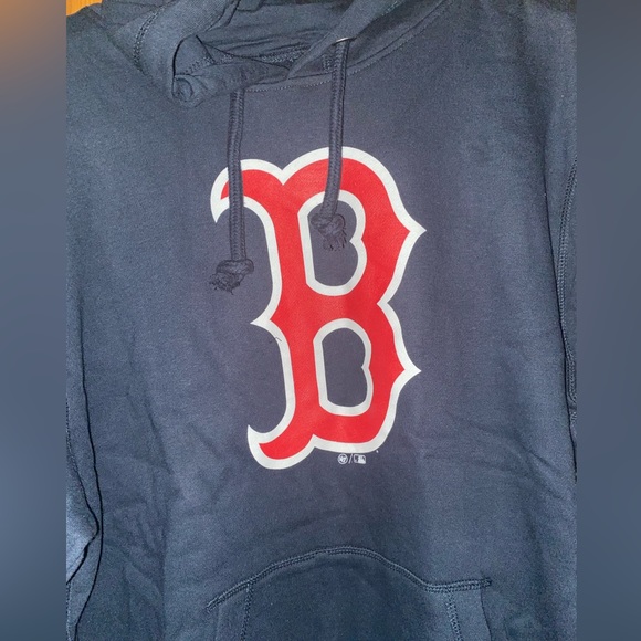 🎉HP🎉🎉NEW HOODIE BOSTON RED SOX Pullover 47 Brand Navy Sweatshirt Kangaroo XL - Picture 9 of 10